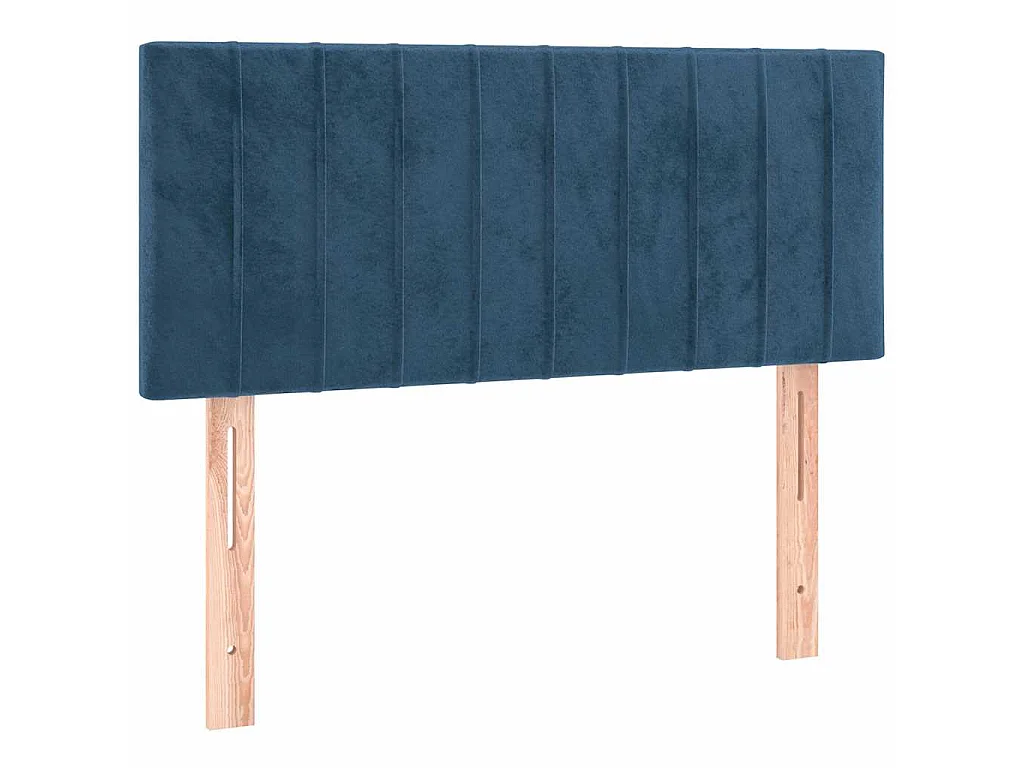 Boxspringbett mit Matratze & LED Dunkelblau 120x190 cm Samt