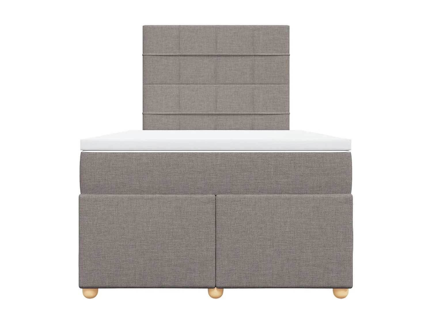 Boxspringbett mit Matratze Taupe 120x190 cm Stoff