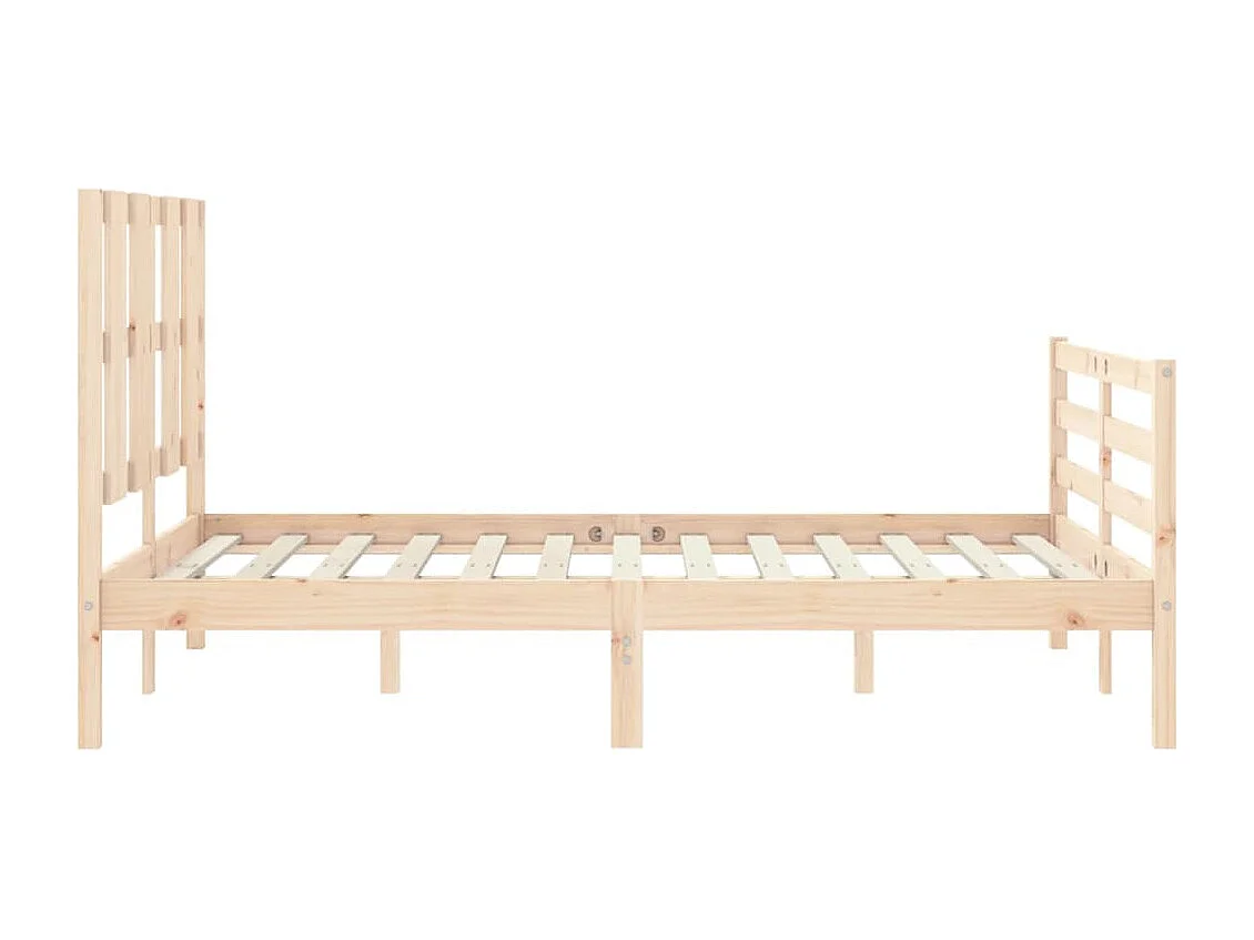 Cadre de lit sans matelas 120x200 cm bois massif