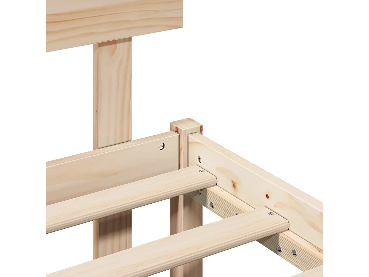 Cadre de lit Marron 120 x 200 cm Bois de pin massif