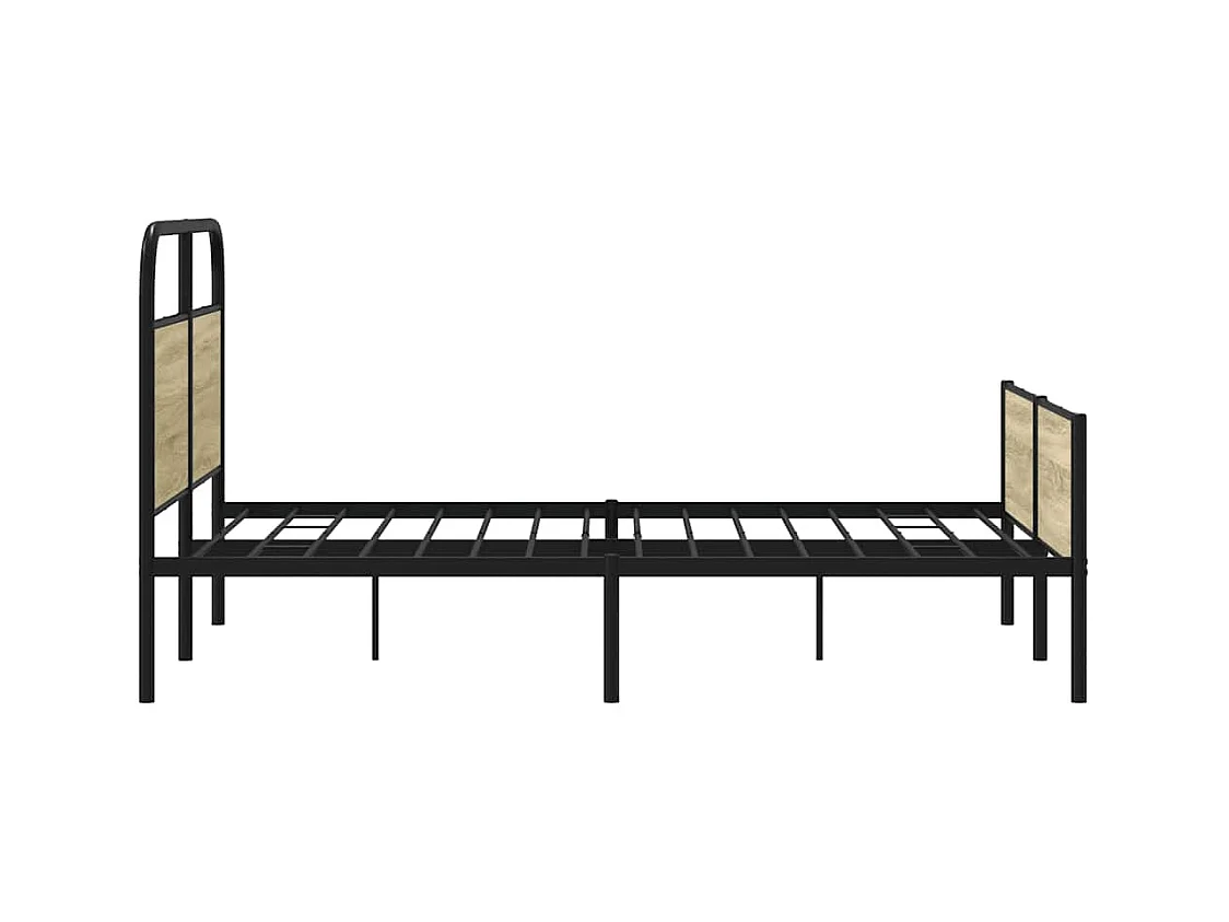 Bettgestell ohne Matratze 120x200 cm Sonoma-Eiche Holzwerkstoff