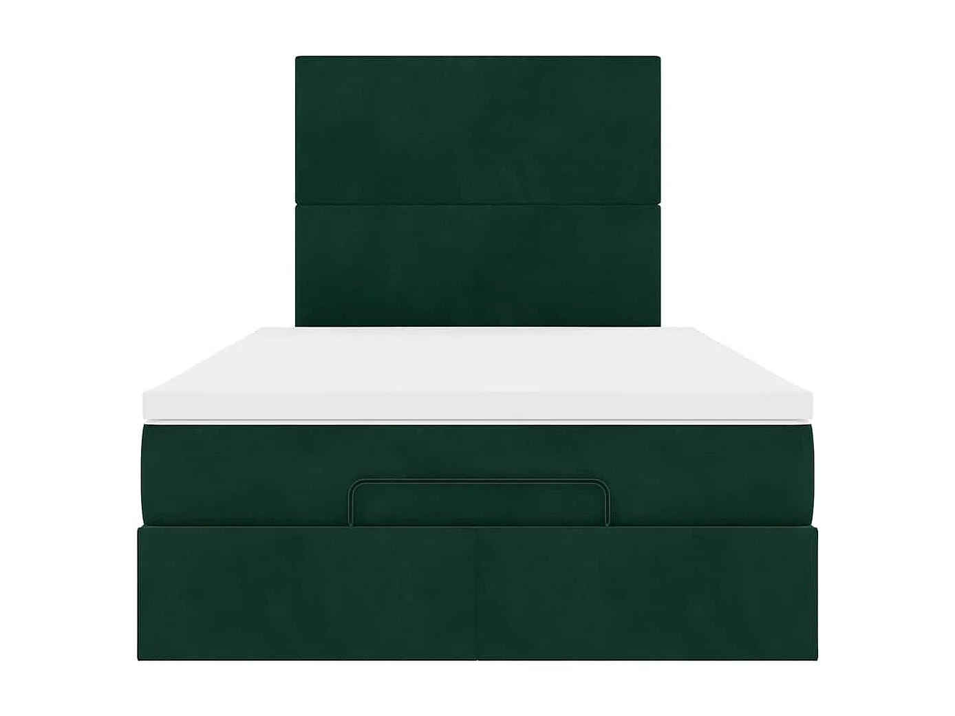 Struttura Letto Pouf con Materassi 120x190 cm Velluto