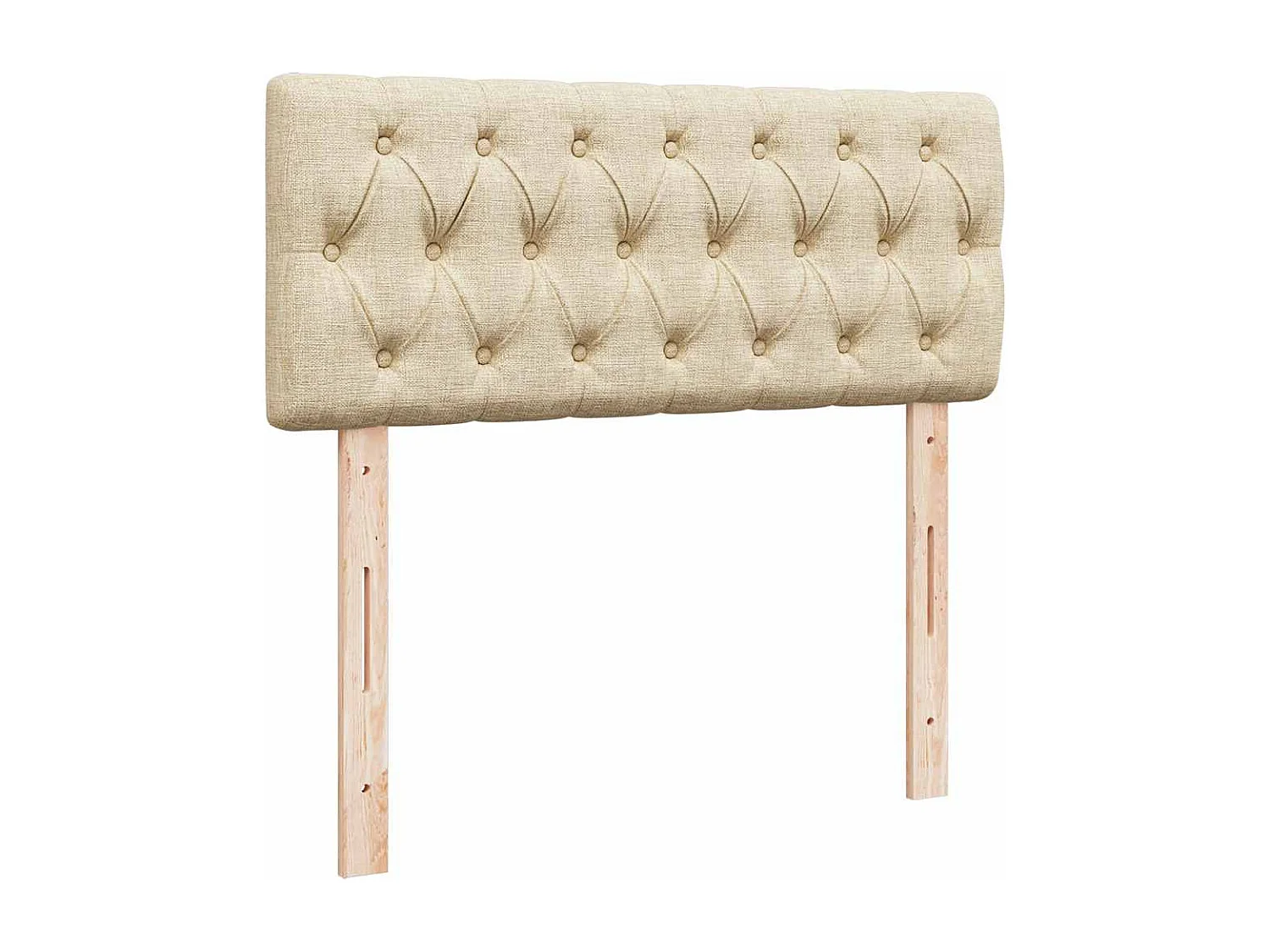 Boxspringbett mit Matratze Creme 120x200 cm Stoff