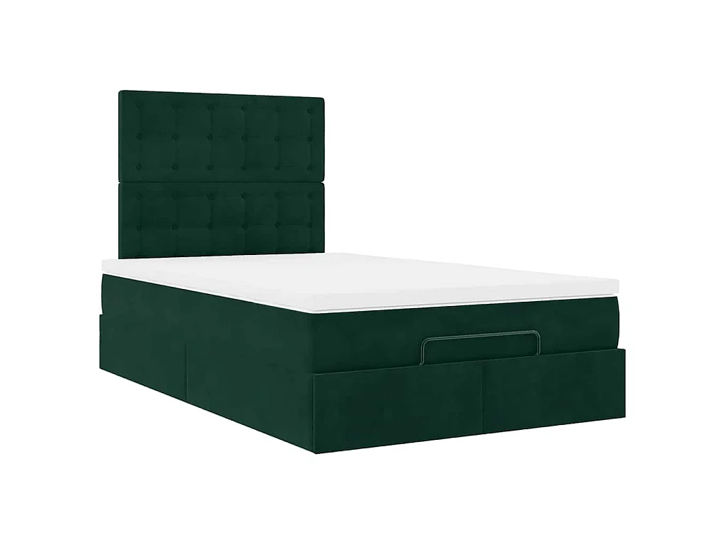 Ottoman bed met matrassen en LED's 120x190cm fluweel