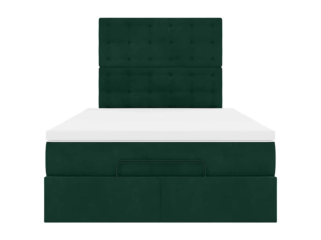 Ottoman bed met matrassen en LED's 120x190cm fluweel