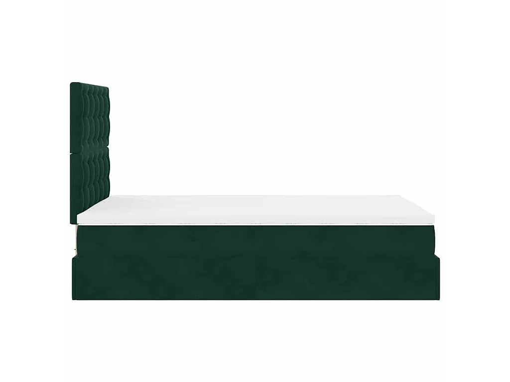 Ottoman bed met matrassen en LED's 120x190cm fluweel