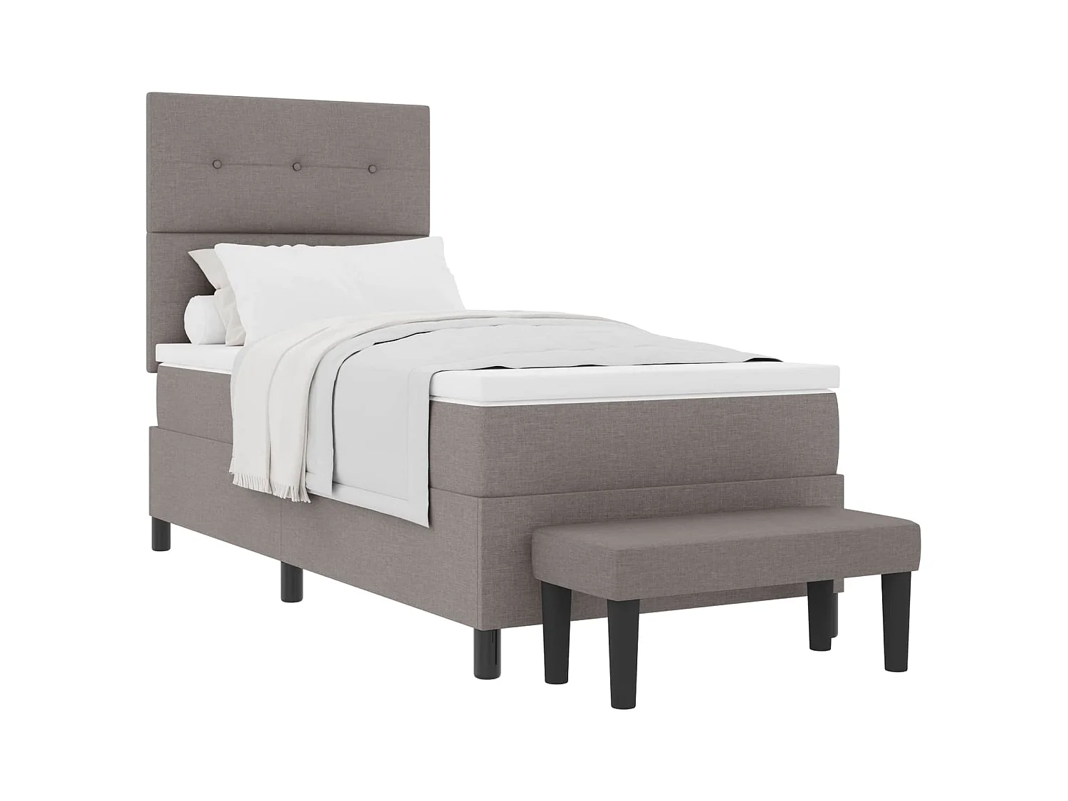 Letto a molle con testiera Talpa 100 x 200 cm Tessuto