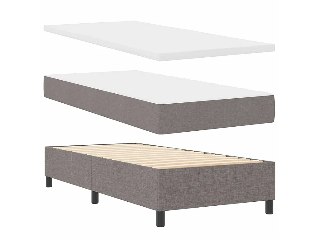 Letto a molle con testiera Talpa 100 x 200 cm Tessuto