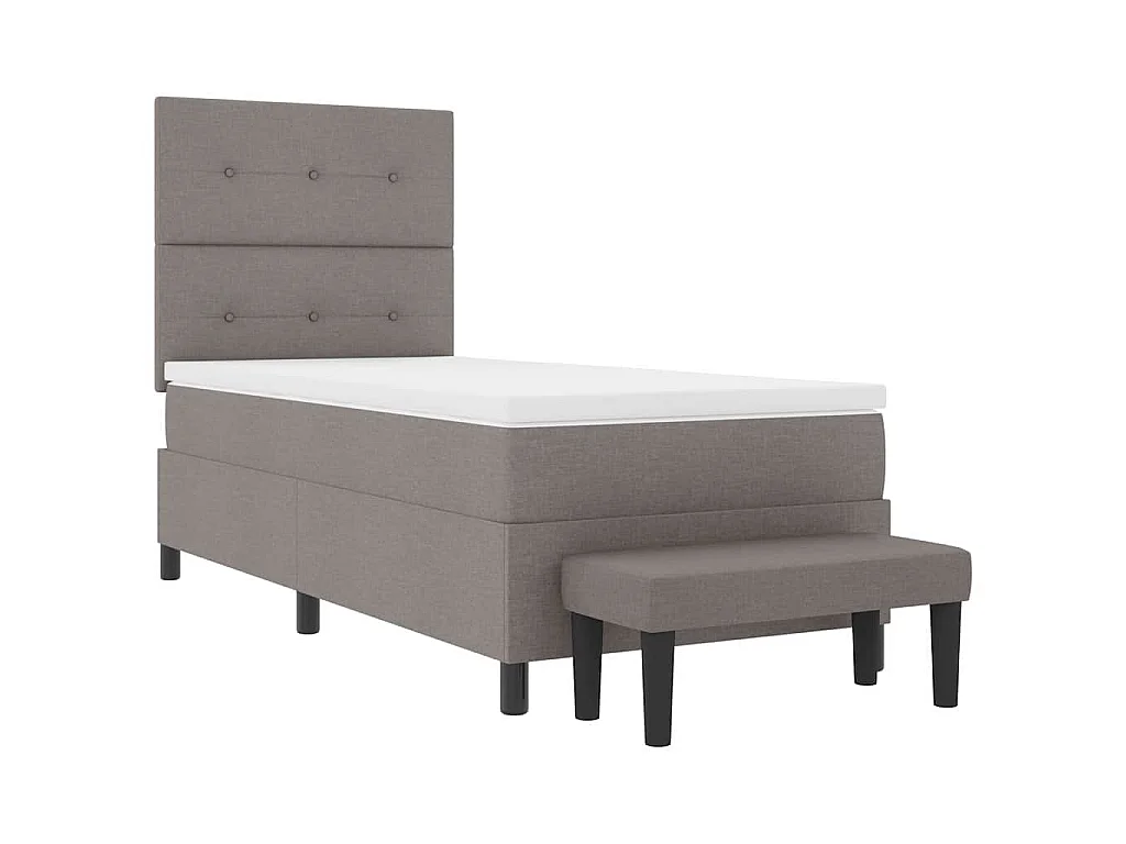 Letto a molle con testiera Talpa 100 x 200 cm Tessuto