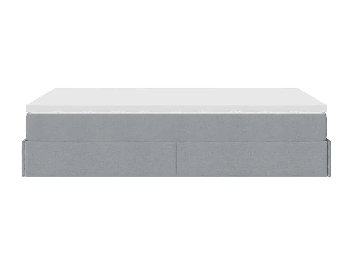 Struttura Letto Pouf con Materasso 120x200 cm in Tessuto