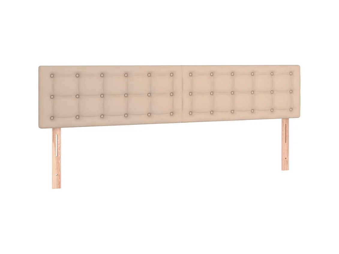 Sommier à lattes de lit matelas cappuccino 120x190cm similicuir