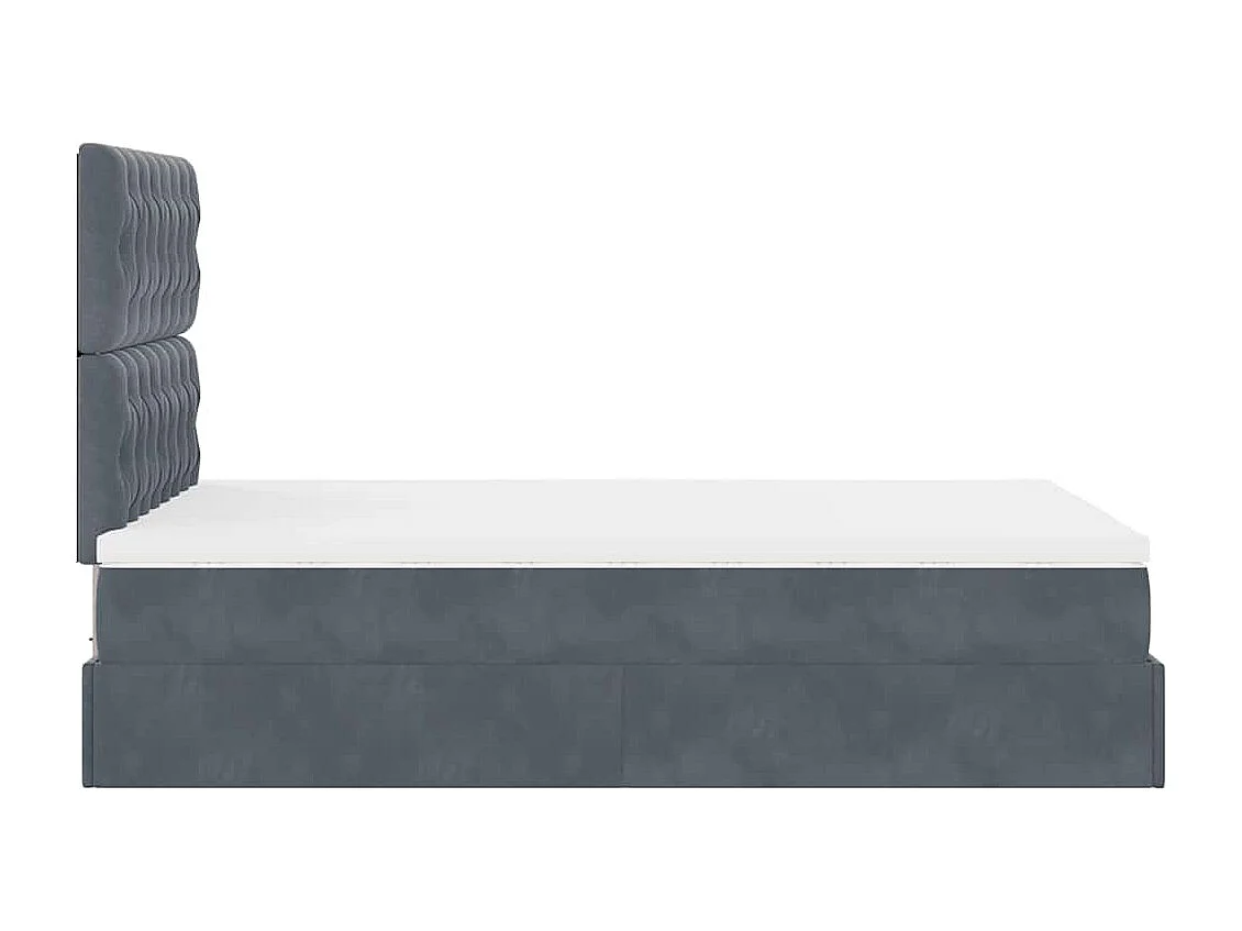 Ottoman bed met matrassen en LED's 120x200cm fluweel