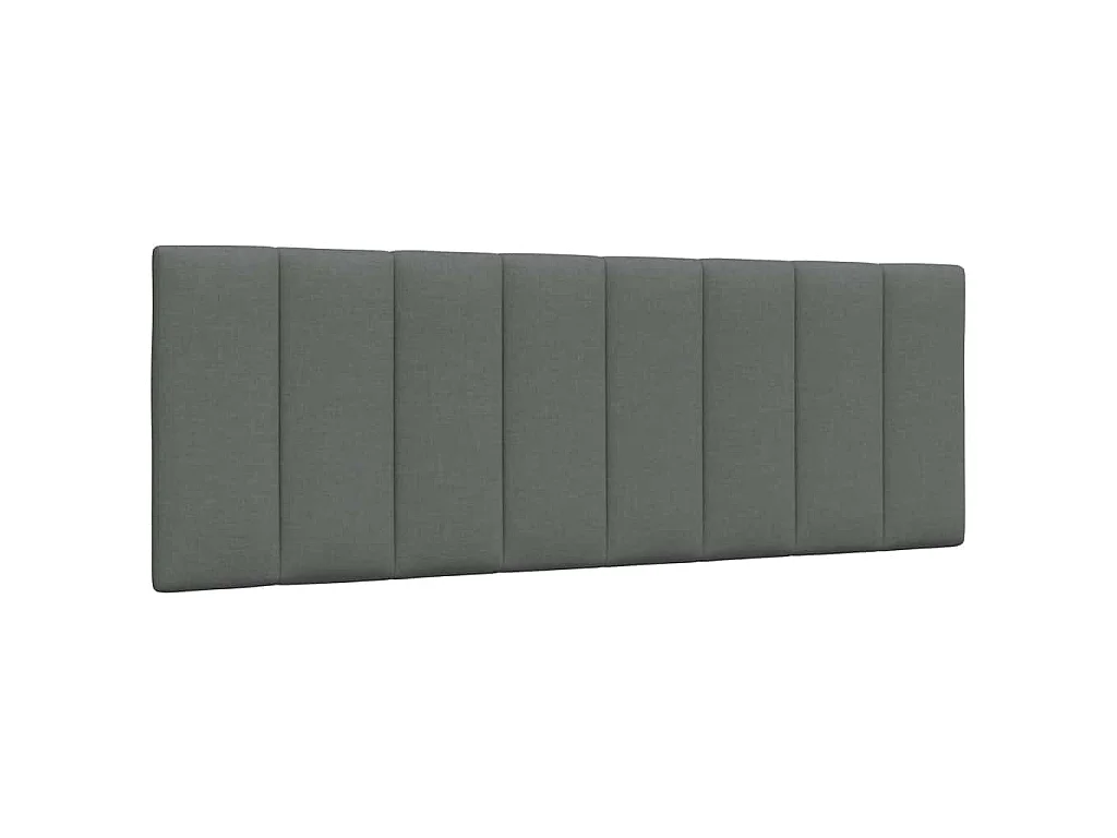 Cama con colchón Hanko tela gris oscuro 120x200 cm