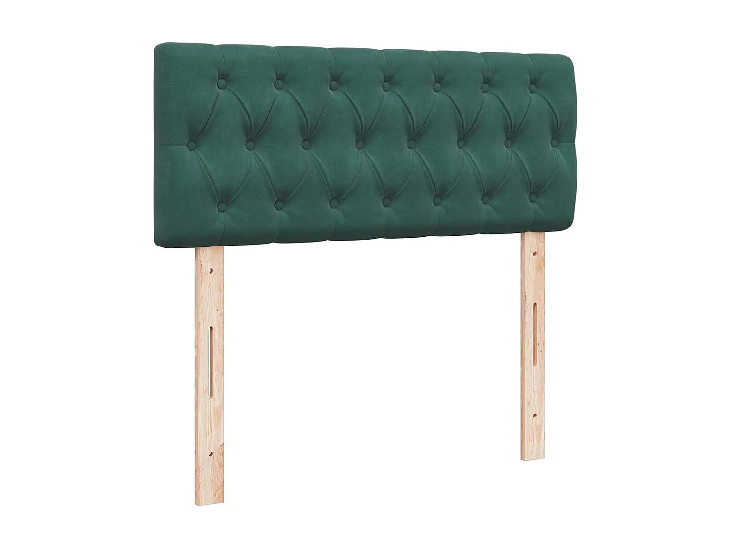 Cadre de lit ottoman avec matelas vert foncé 120x200 cm velours