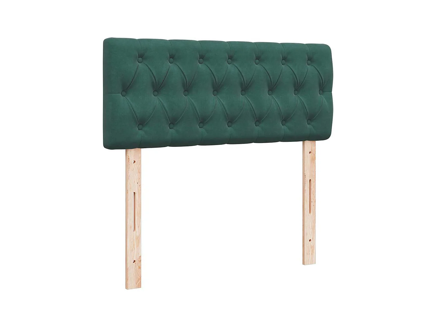 Cadre de lit ottoman avec matelas vert foncé 120x200 cm velours