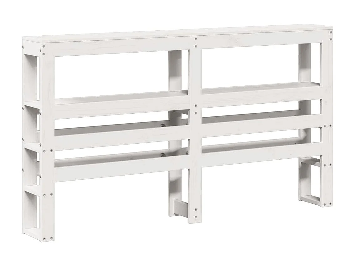 Letto senza Materasso Bianco 120x200 cm Legno Massello di Pino