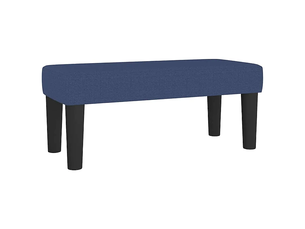 Boxspring met matras stof blauw 120x190 cm