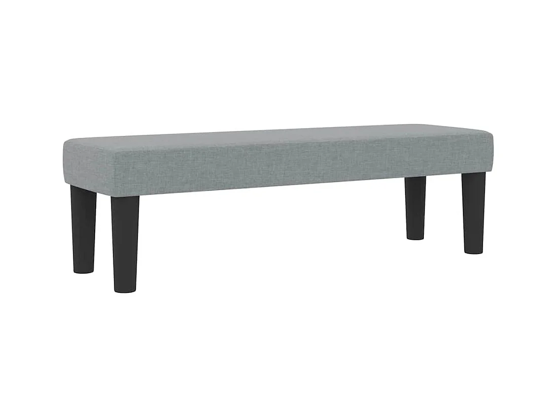 Lit à ressorts avec matelas Gris clair 120 x 190 cm