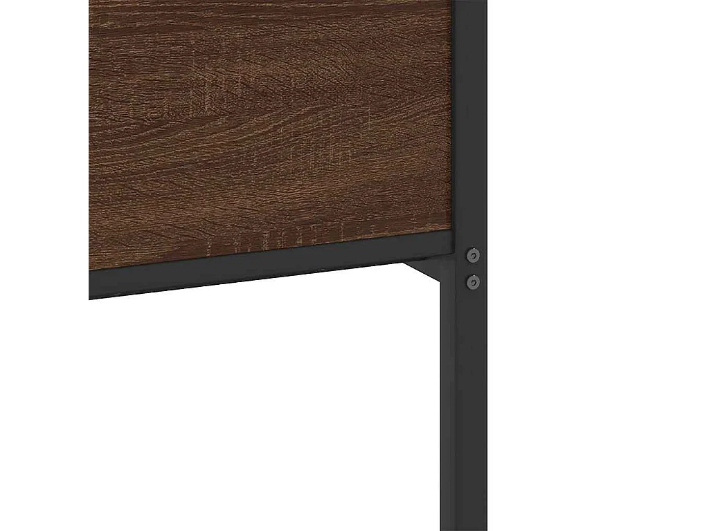 Bedframe zonder matras bewerkt hout bruin eikenkleur 120x200 cm