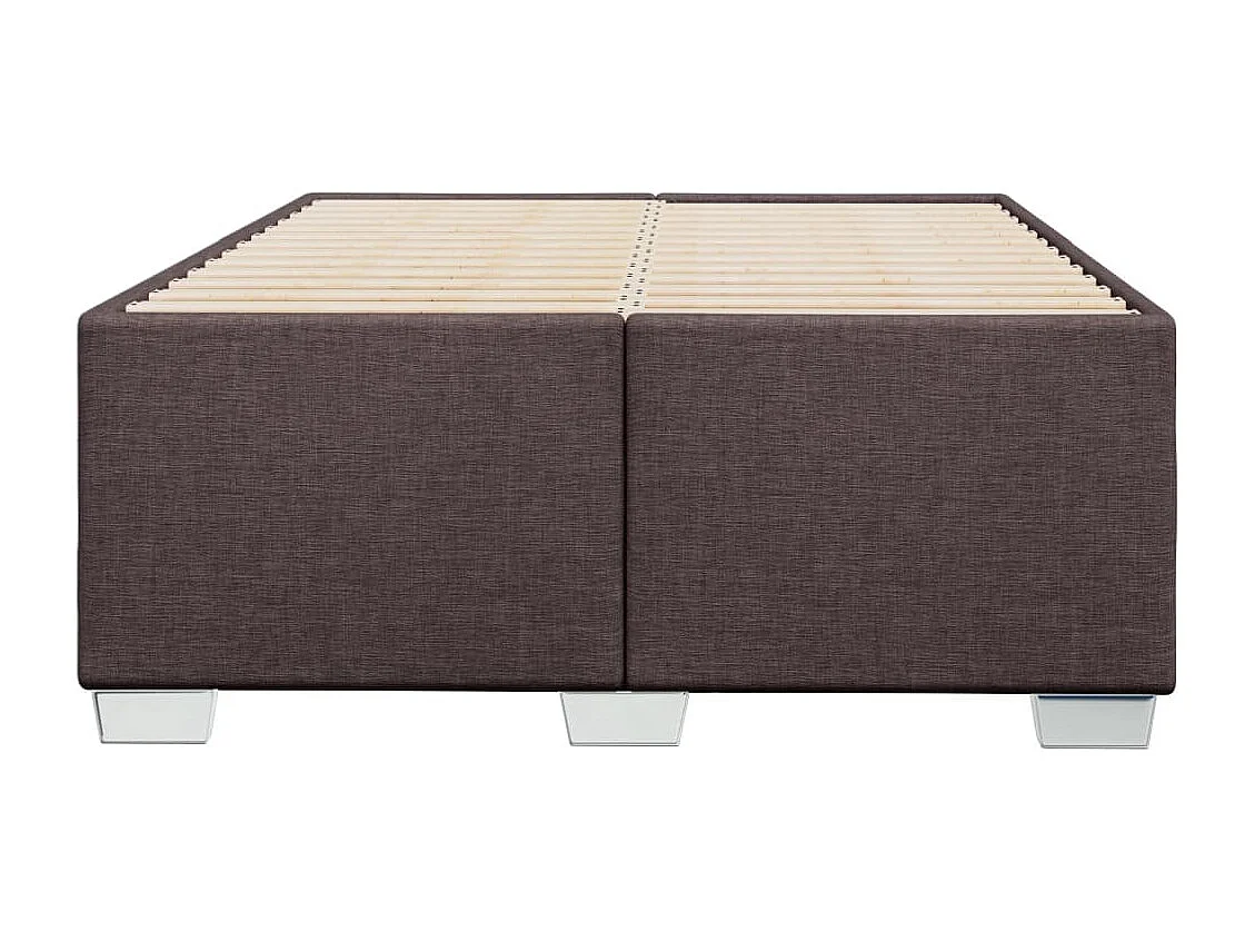 Bedframe zonder matras 120x190 cm stof donkerbruin