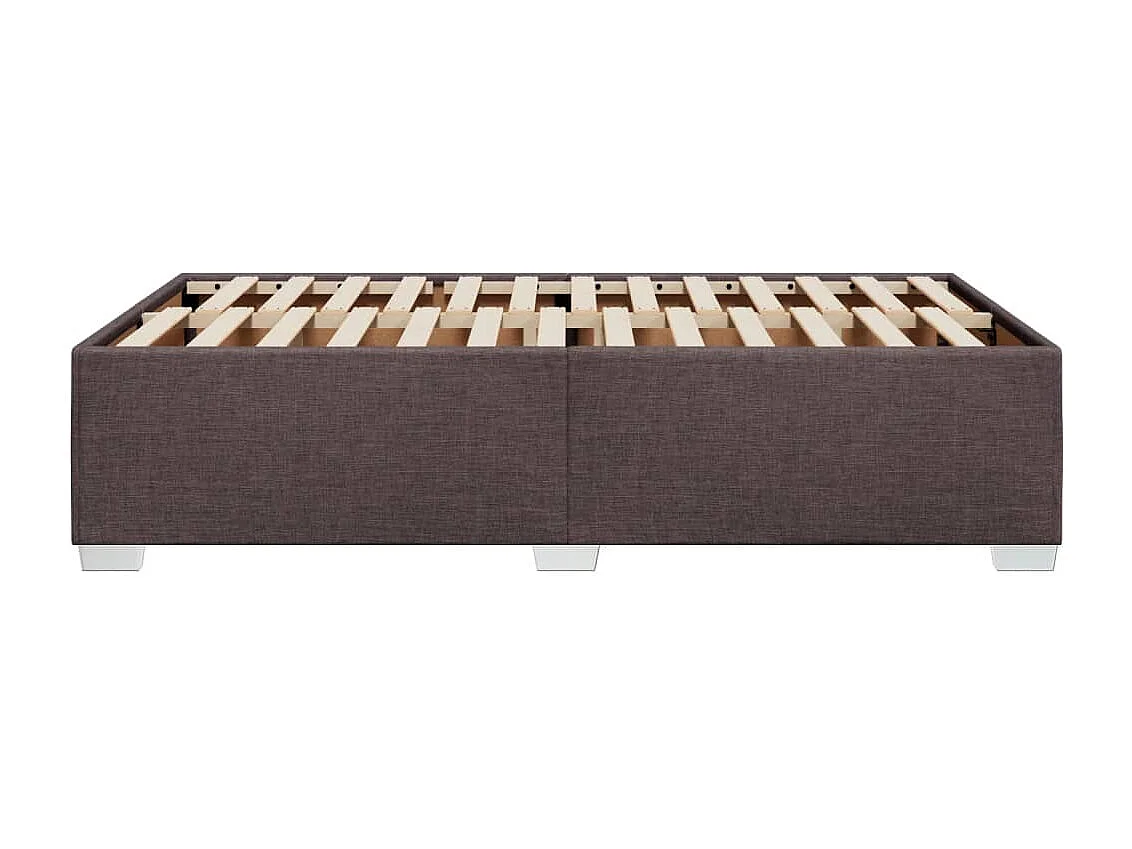 Bedframe zonder matras 120x190 cm stof donkerbruin