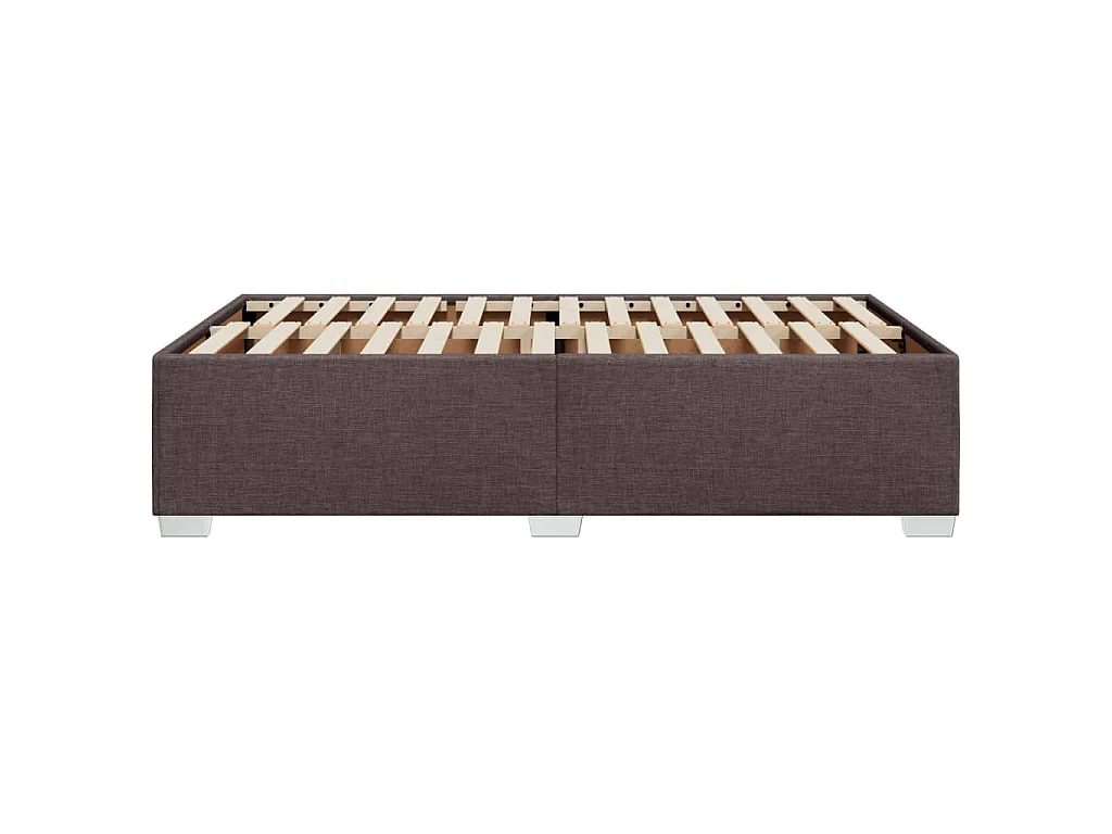 Bedframe zonder matras 120x190 cm stof donkerbruin