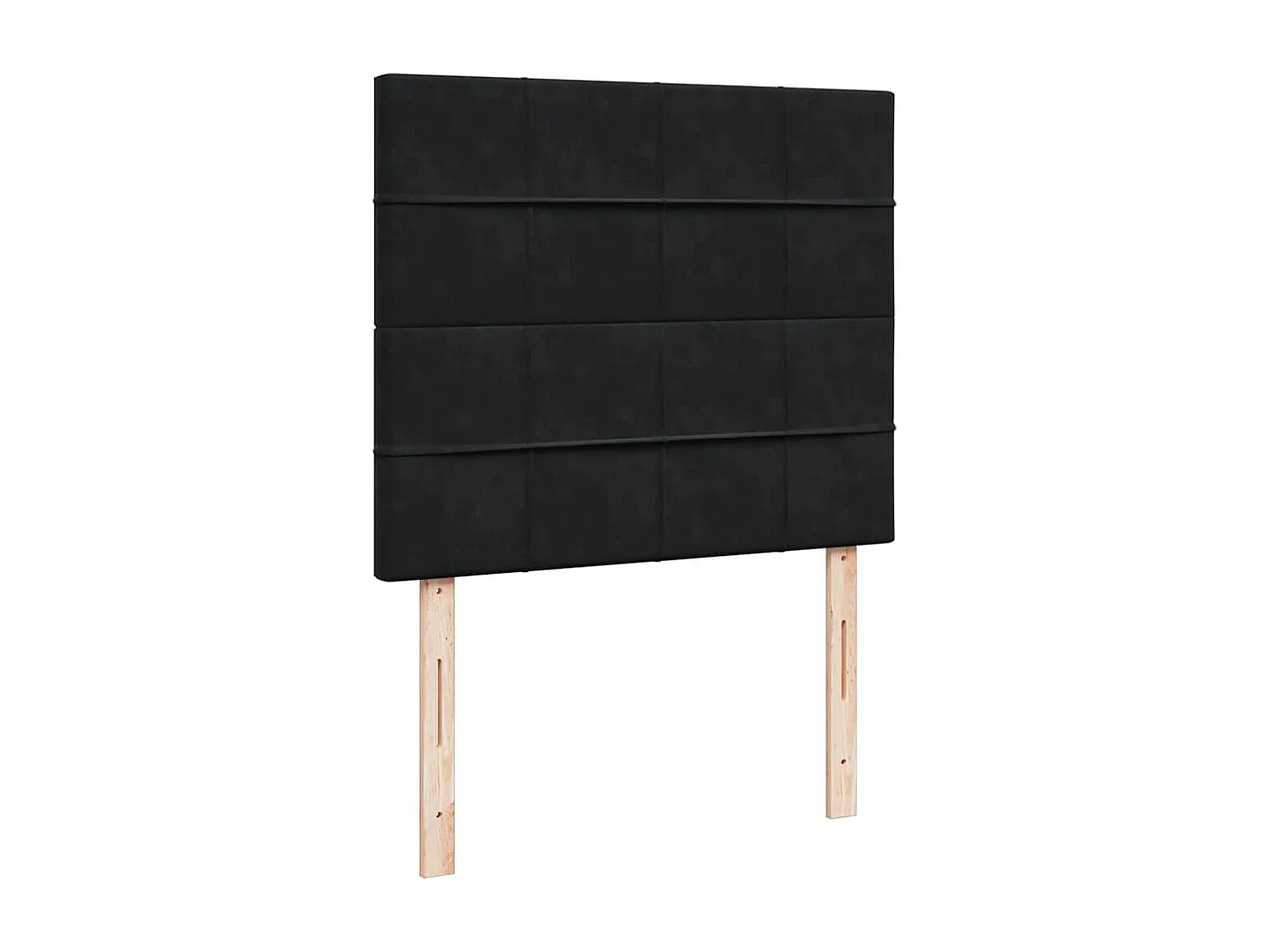 Boxspringbett mit Matratze Schwarz 120x190 cm Samt