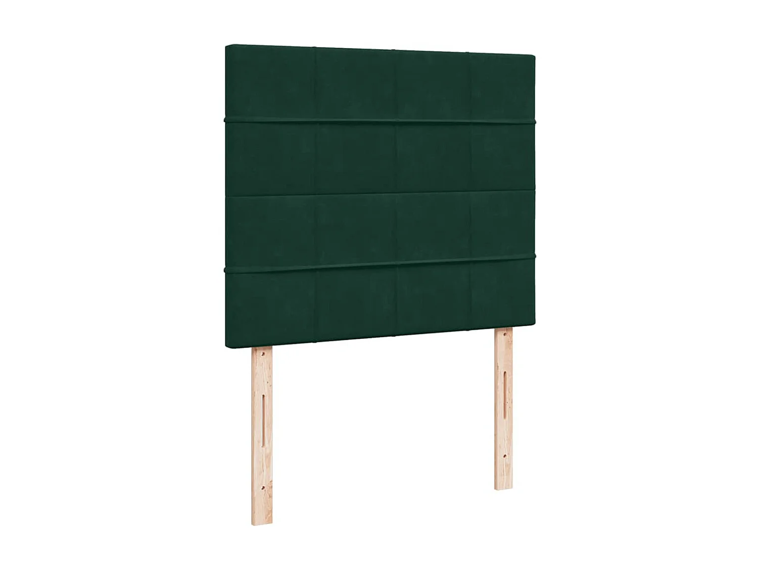Cama box spring con colchón terciopelo verde oscuro 120x200 cm