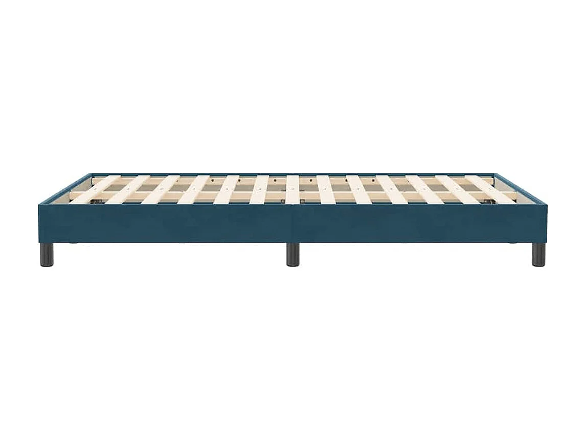 Sommier à lattes de lit sans matelas bleu foncé 120x210 cm
