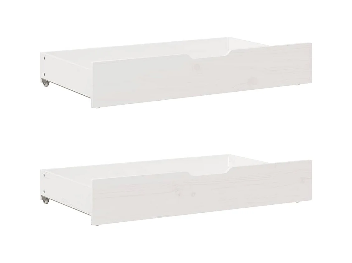 Cadre de lit sans matelas blanc 120x200 cm bois de pin massif