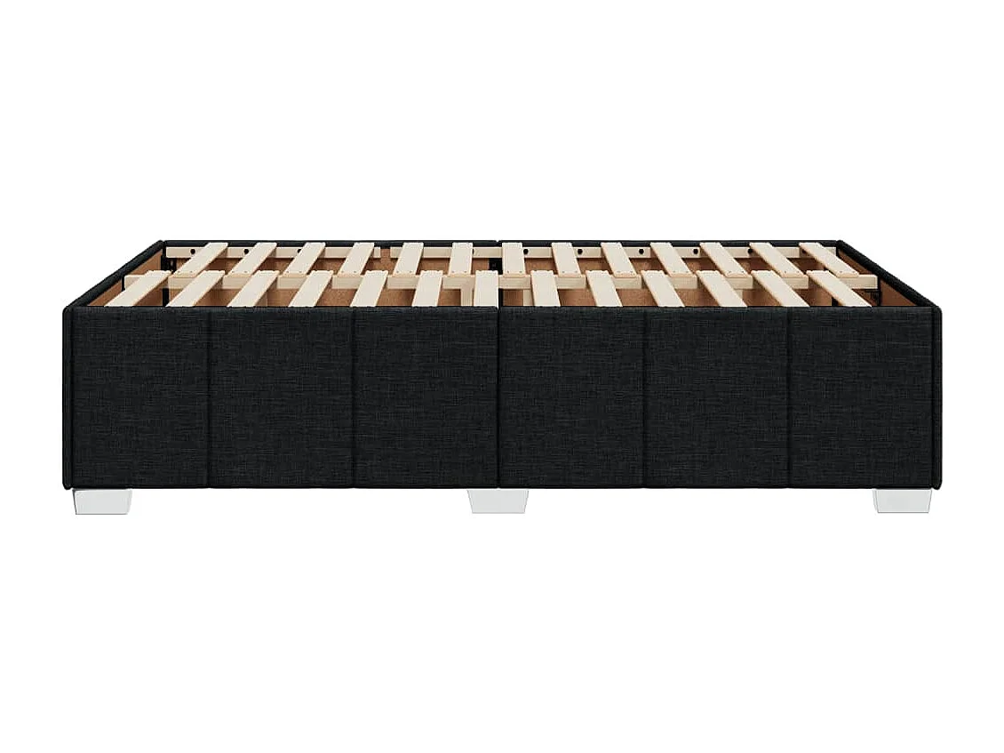 Bettgestell ohne Matratze Schwarz 120x190 cm Stoff