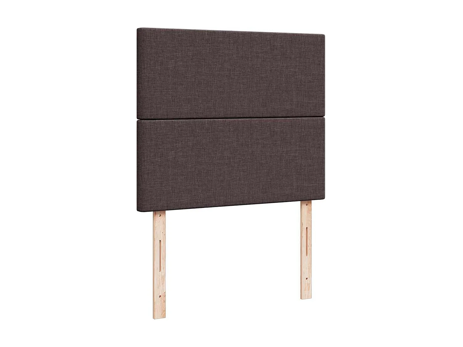 Cadre de lit ottoman avec matelas marron foncé 120x200 cm tissu