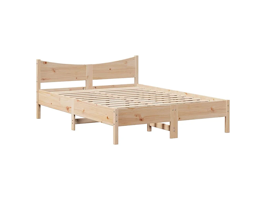 Cadre de lit avec tiroirs 120x190 cm bois de pin massif