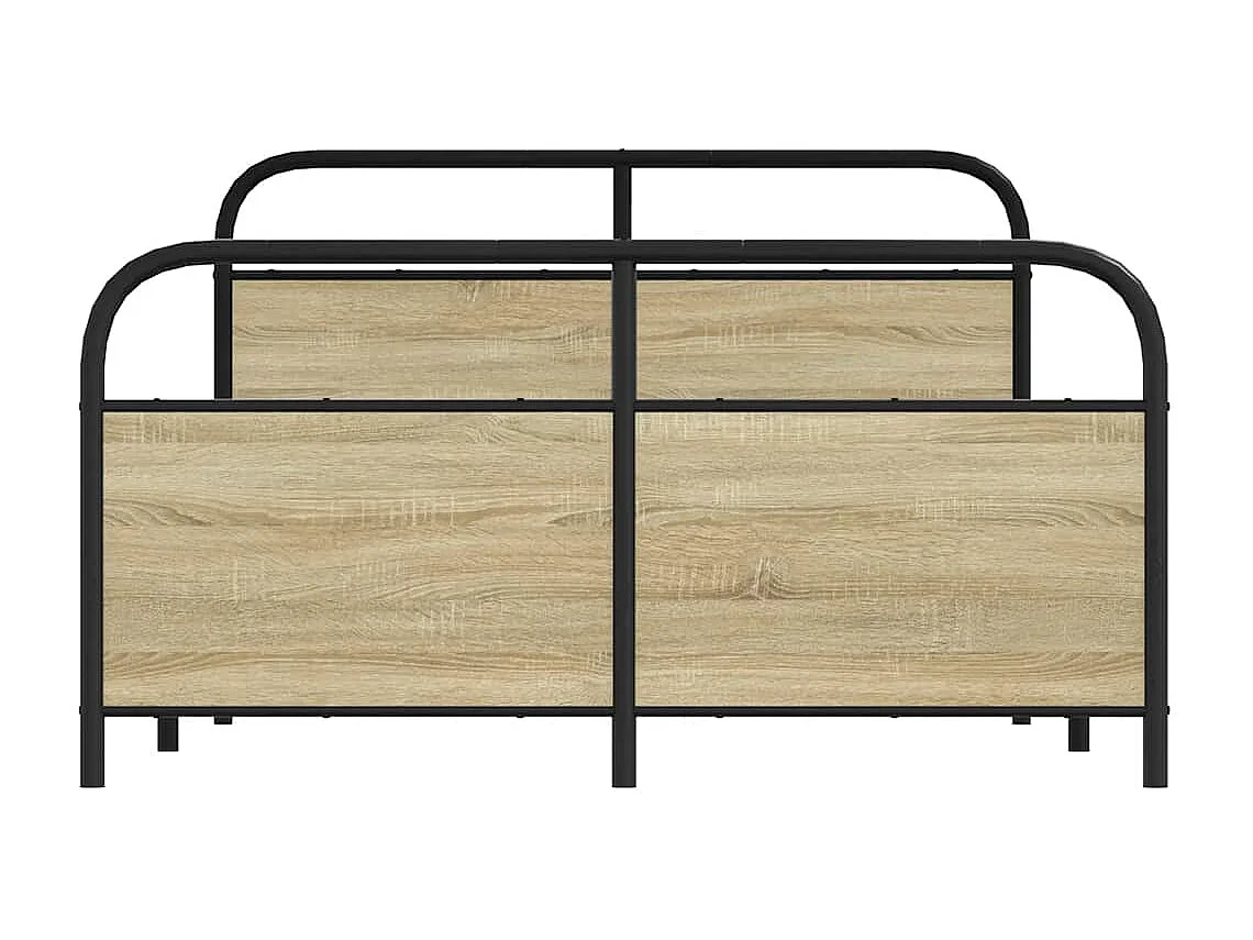 Bedframe zonder matras bewerkt hout sonoma eikenkleur 120x200cm