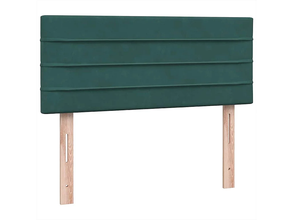 Giroletto a Molle con Materasso Verde Scuro 120x220 cm Velluto