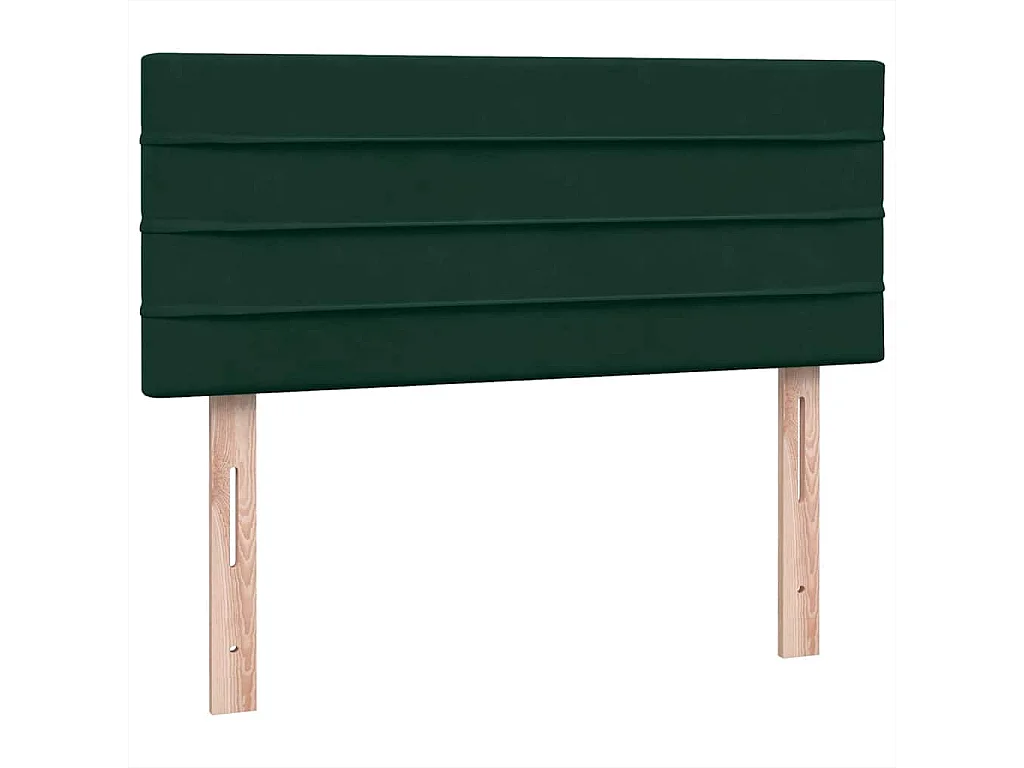 Sommier à lattes de lit et matelas vert foncé 120x220cm velours