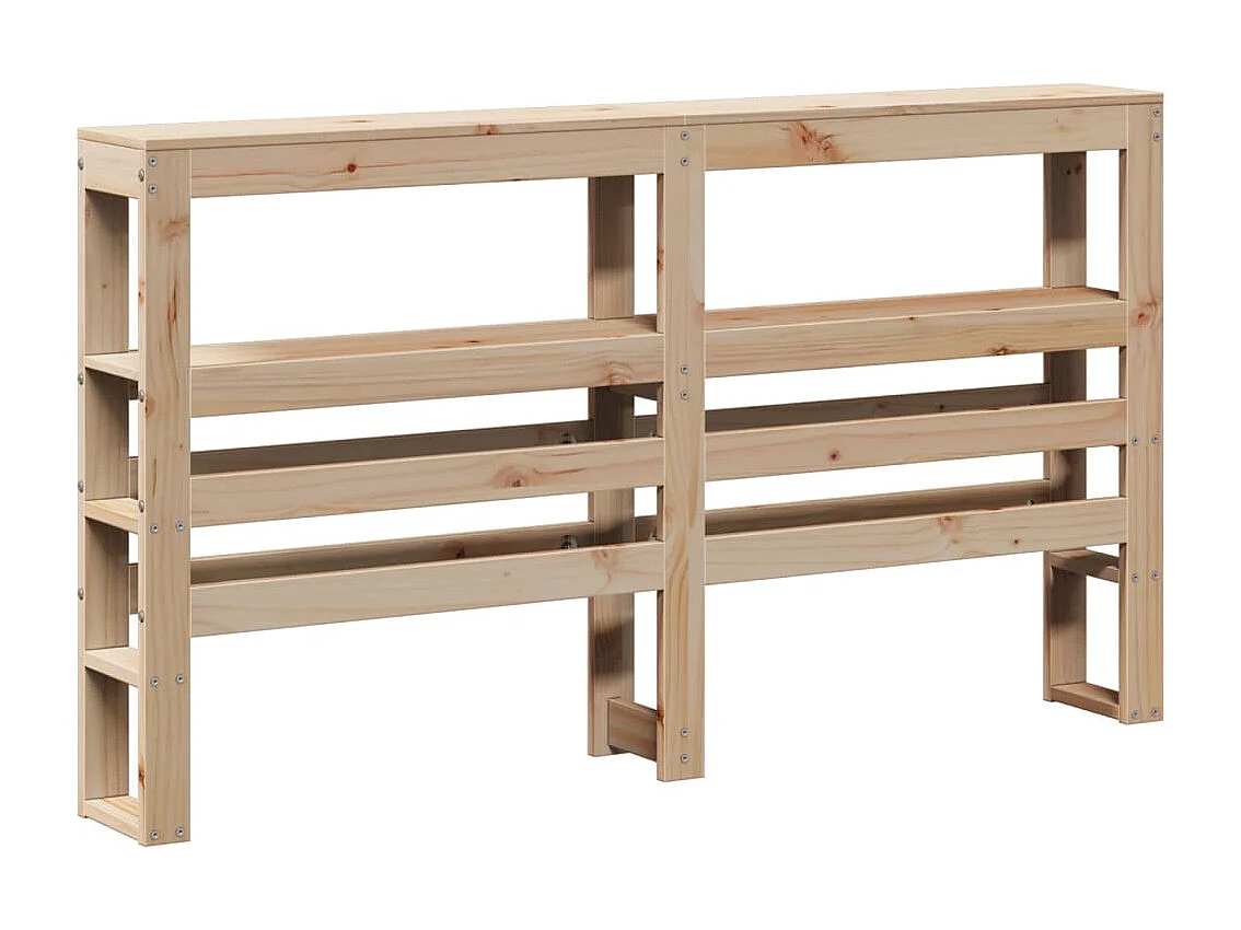 Estrutura cama c/ cabeceira 120x190 cm pinho maciço