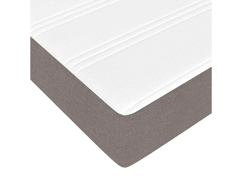 Ottoman bed met matras 120x190 cm stof taupe