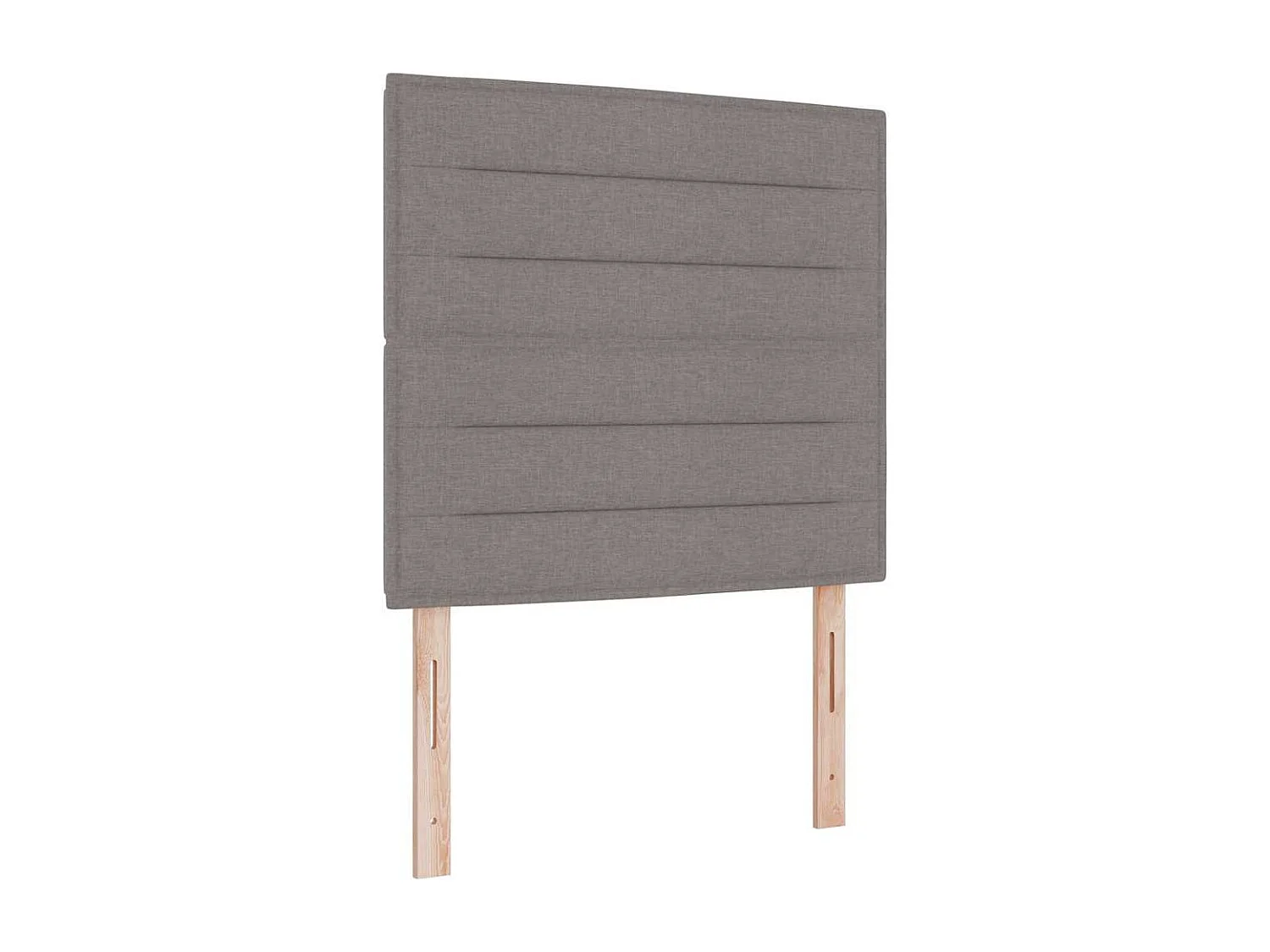 Boxspring bed met hoofdeinde Taupe 200 x 120 cm Stof