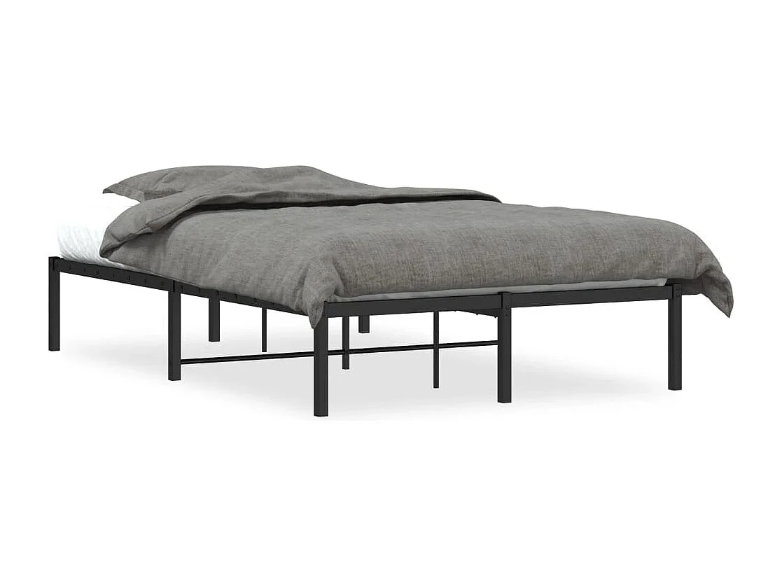 Estrutura de cama 120x190 cm metal preto