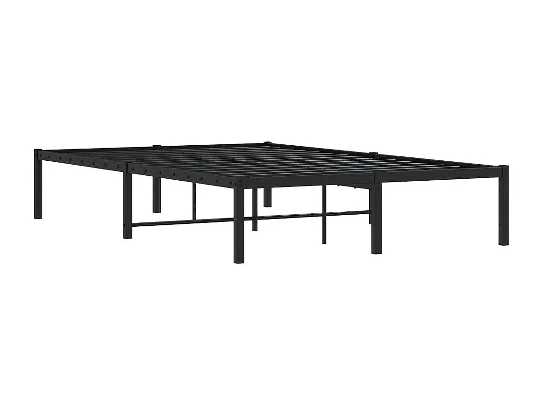 Estrutura de cama 120x190 cm metal preto