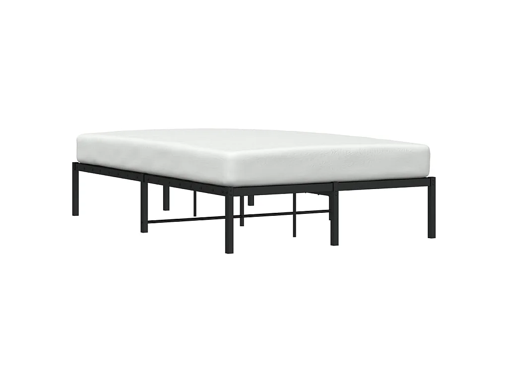 Bedframe metaal zwart 120x190 cm