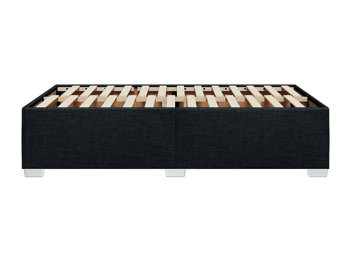 Bettgestell ohne Matratze Schwarz 120x200 cm Stoff