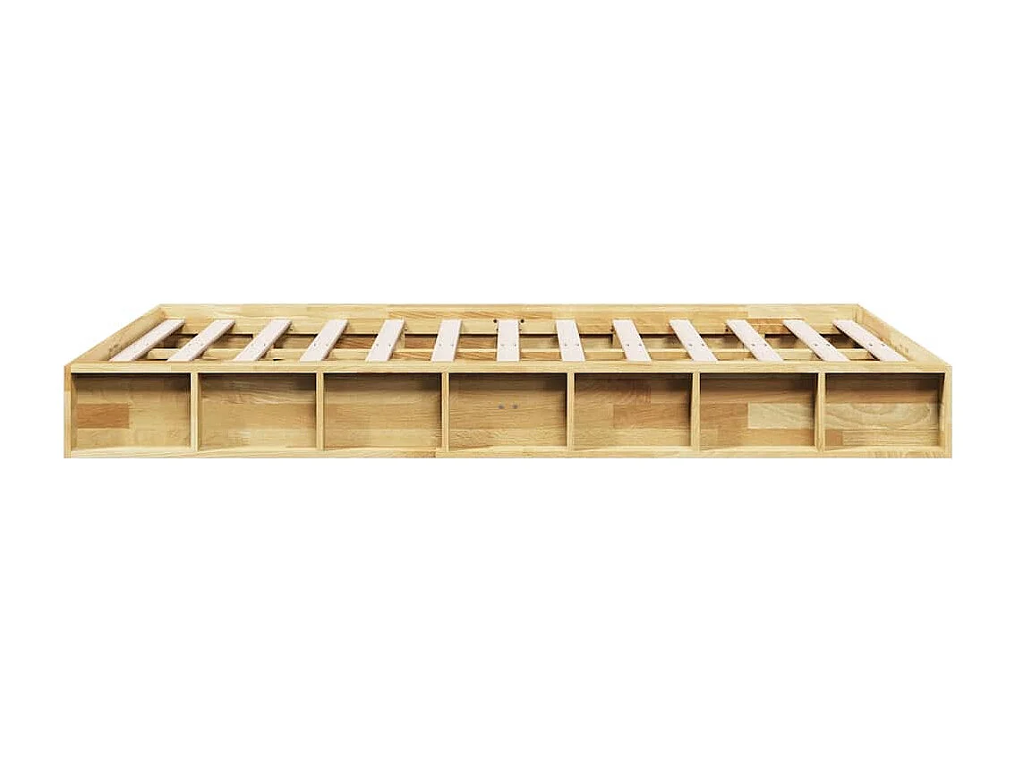 Bedframe zonder matras 120x200 cm massief hout eiken