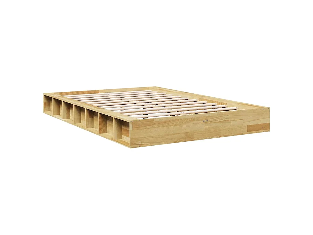 Bedframe zonder matras 120x200 cm massief hout eiken