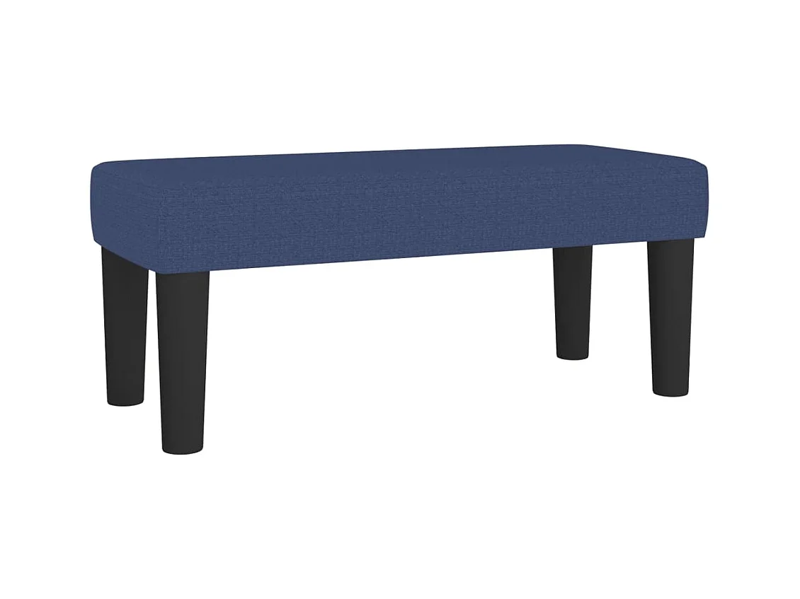 Sommier à lattes de lit avec matelas bleu 120x190 cm tissu