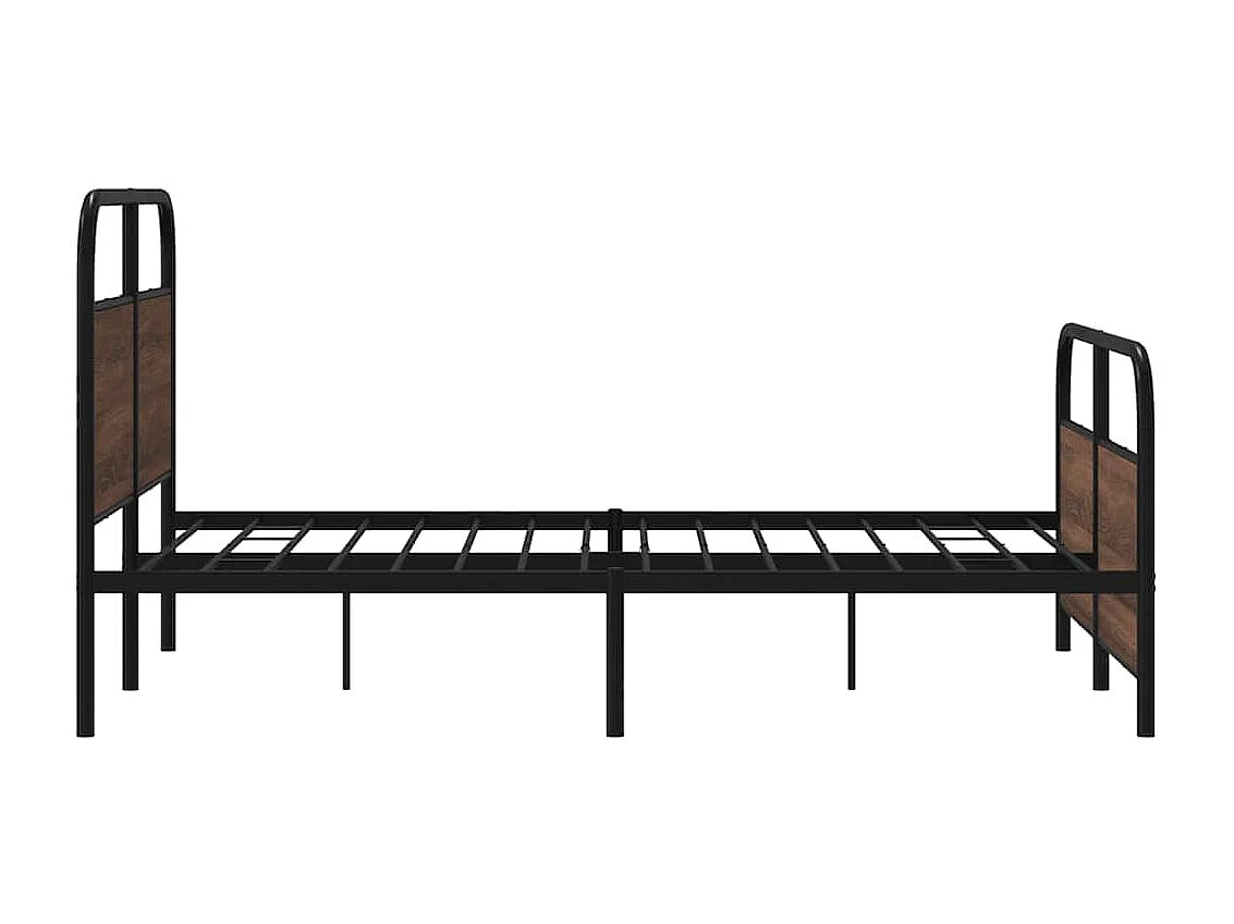 Cadre de lit sans matelas 120x190 cm chêne marron