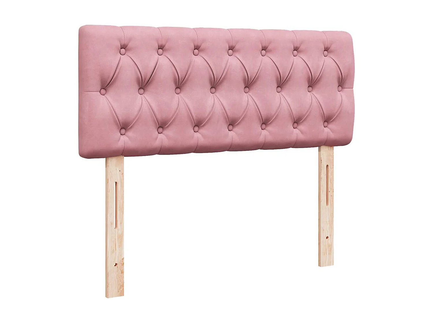 Lit ottoman avec matelas et LED rose 120x190 cm velours