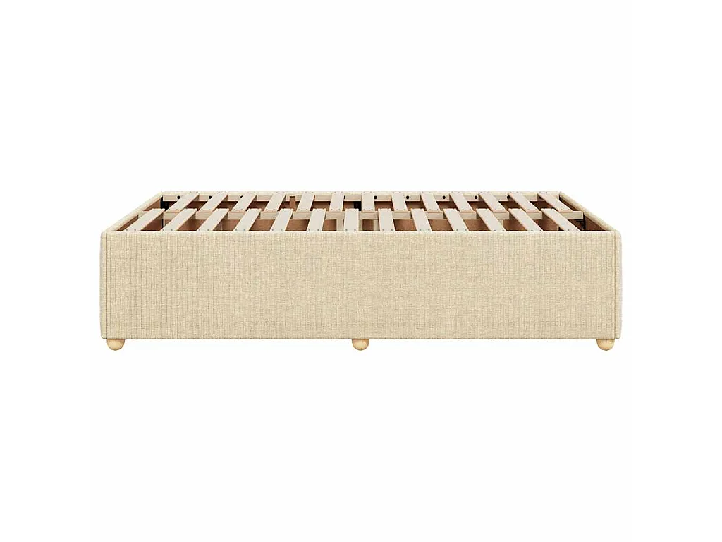 Bedframe zonder matras 120x200 cm stof crèmekleurig