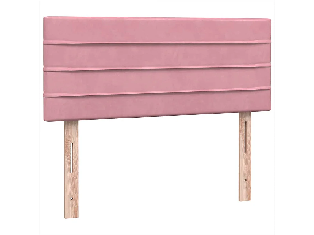 Cama com molas/colchão 120x220 cm veludo rosa